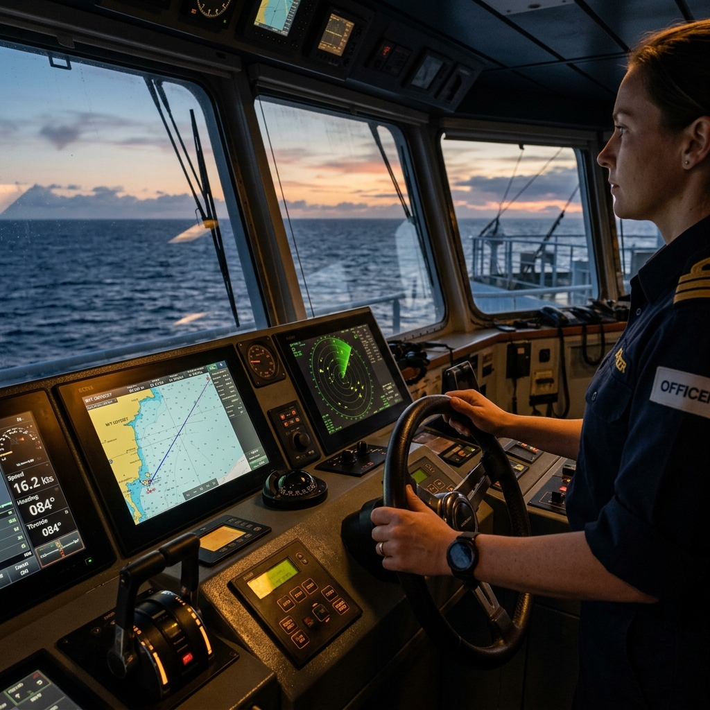 Ship navigation bridge